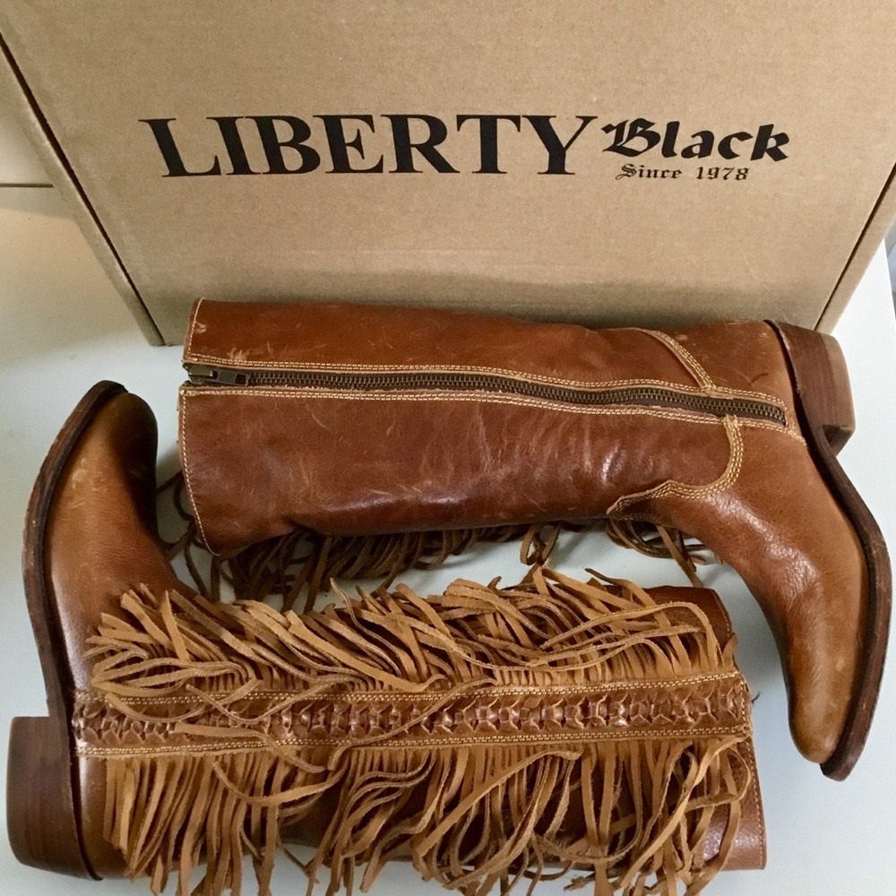 Liberty Black Lilith Fringe boots (7)